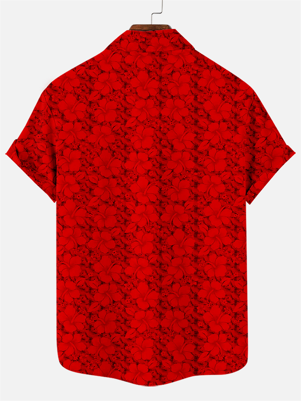 Suitmens Men's Men's Tiki Style Hawaiian Vacation Print Three-Piece Set 031