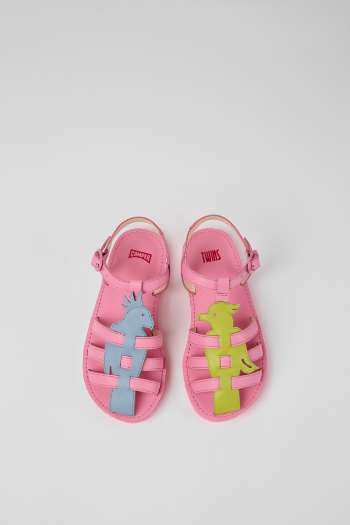 Twins Multicolored leather sandals for boys