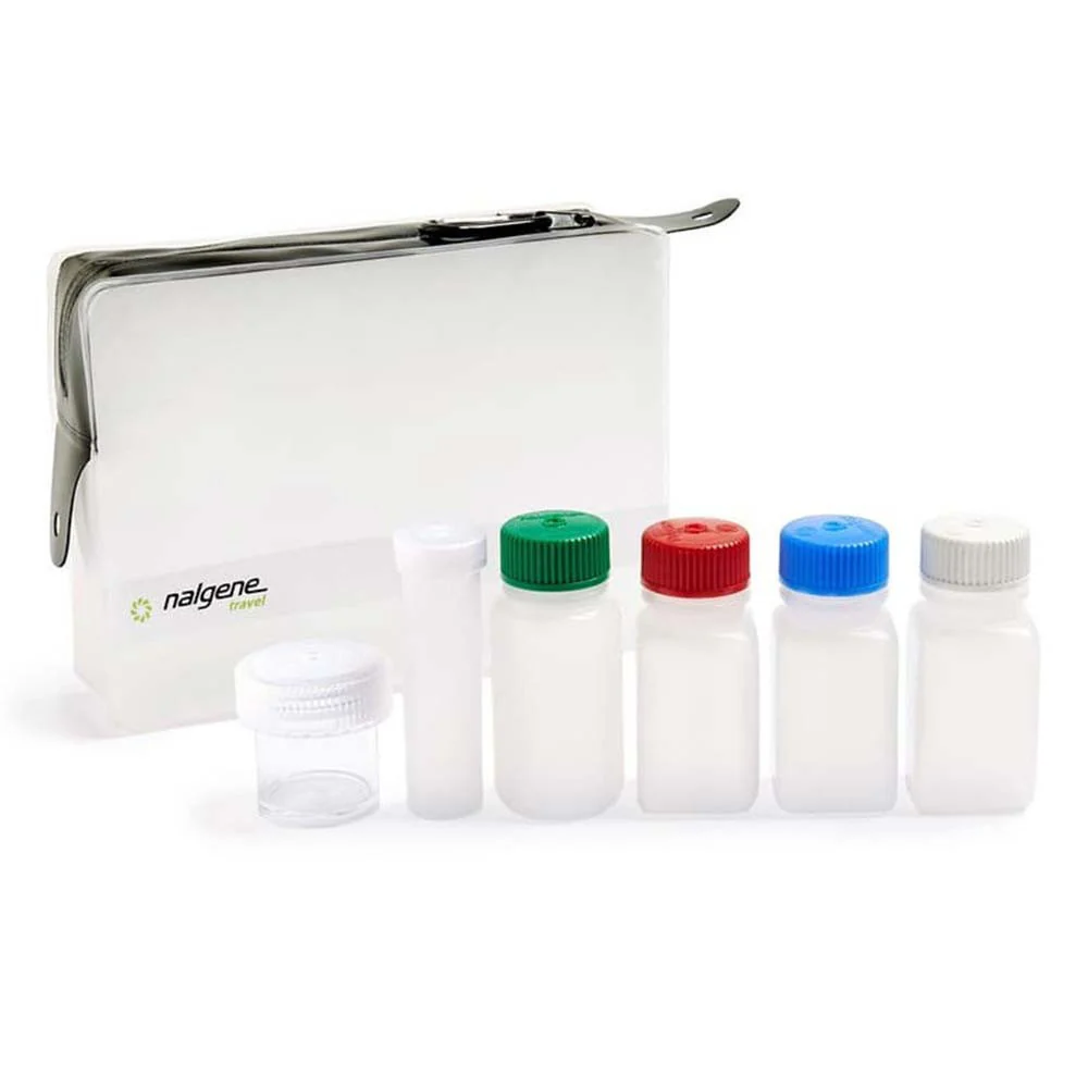 Nalgene Neceser Traslúcido Aeropuerto 6 Frascos – Contenedores de viaje