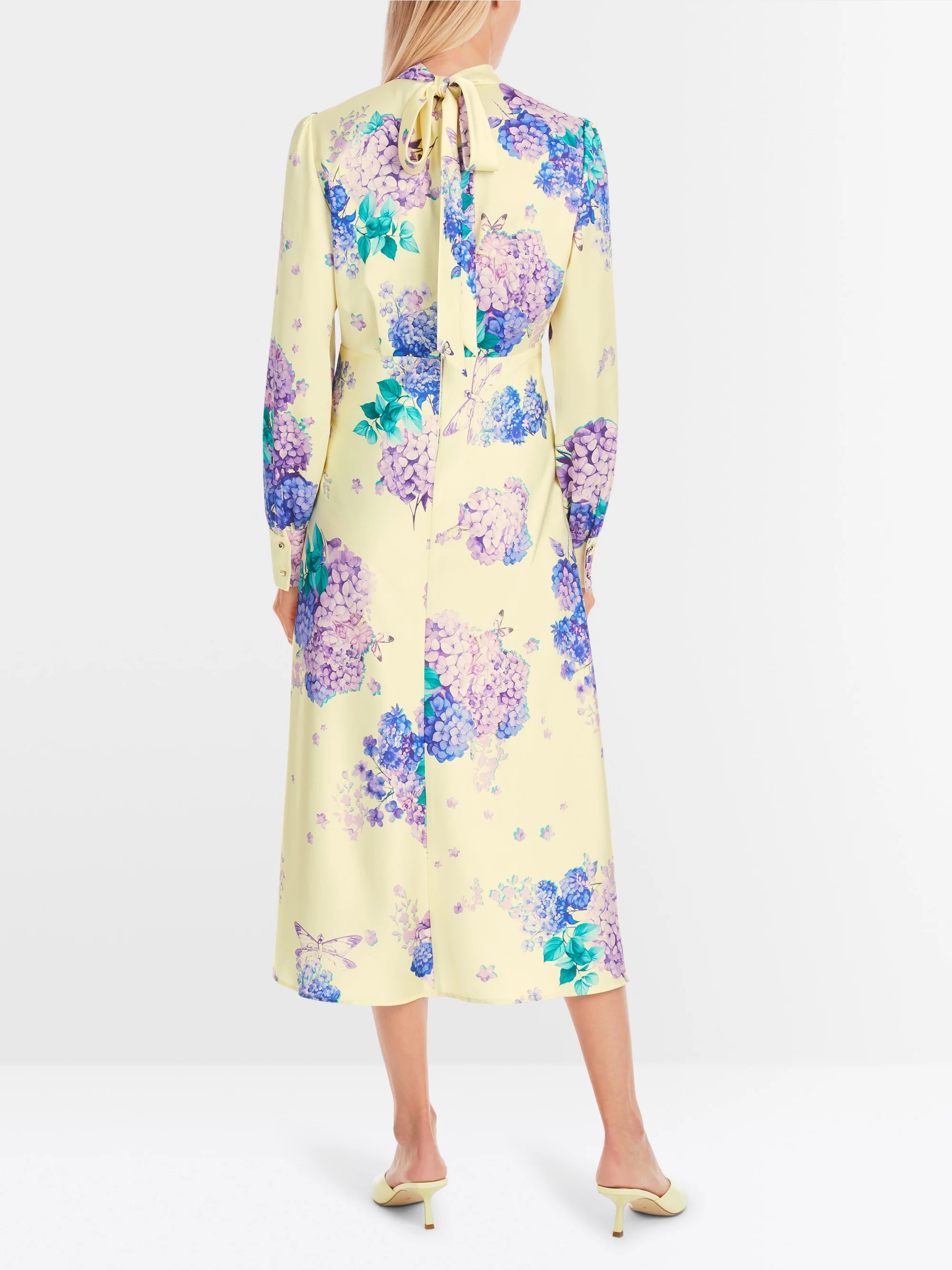 Marc-Cain 70s Rethink Together pussy bow dress