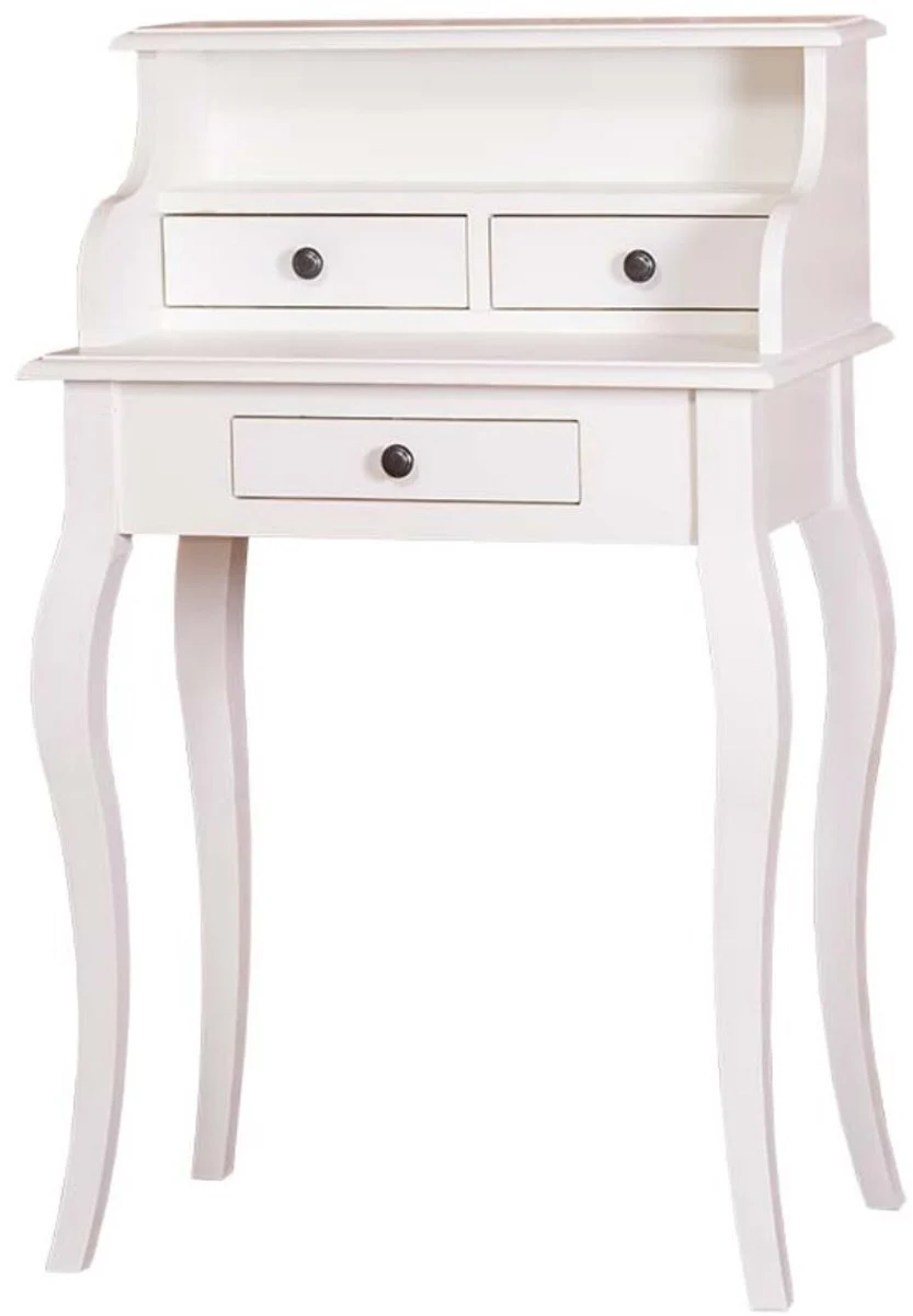 Casa Padrino country house style desk white 65 x 40 x H. 103 cm - Country House Style Office Furniture