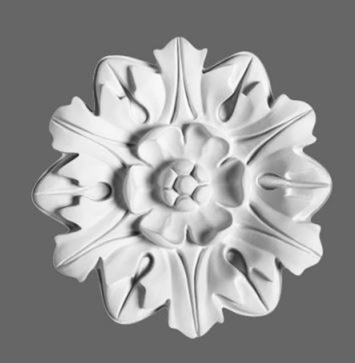 Casa Padrino stucco rose 19.5 x 19.5 cm ceiling Plaster ceiling rose stucco rosette Wall rosette Baroque Nouveau