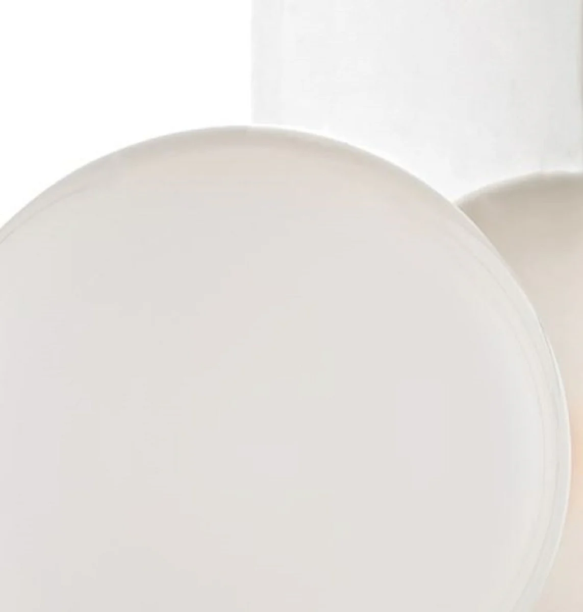 Casa Padrino lámpara de pared LED de lujo plata / blanco 19,1 x 16,5 x H. 32,4 cm - Lámpara de Hotel y Restaurante