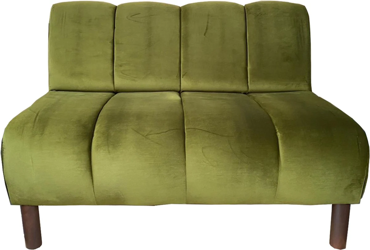 Casa Padrino luxury couch Old Green 121 x 75 x H. 87 cm - living room sofa with fine velvet fabric - luxury furniture