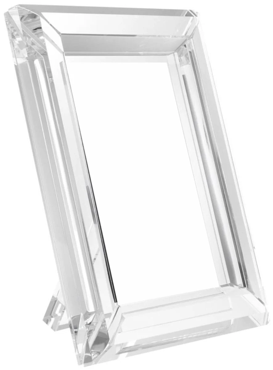 Casa Padrino conjunto de marcos de lujo 16 x 2,5 x H. 21,5 cm - Accesorios de Cristal de Lujo