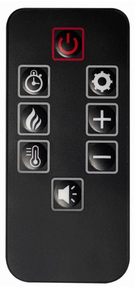 Casa Padrino chimenea el¨¦ctrica LED barroco marr¨®n 114 x 34 x A. 90,3 cm