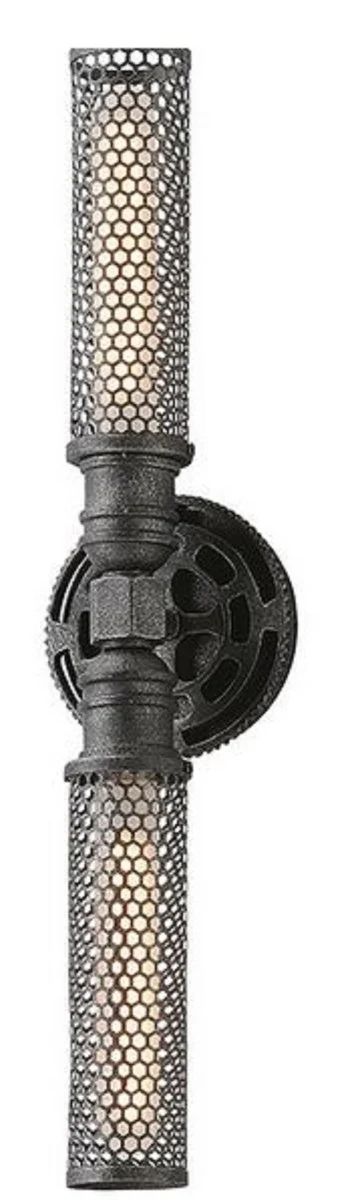 Casa Padrino lámpara de pared de lujo estaño antiguo 13,3 x 10,2 x H. 55,3 cm - Colección de Lujo