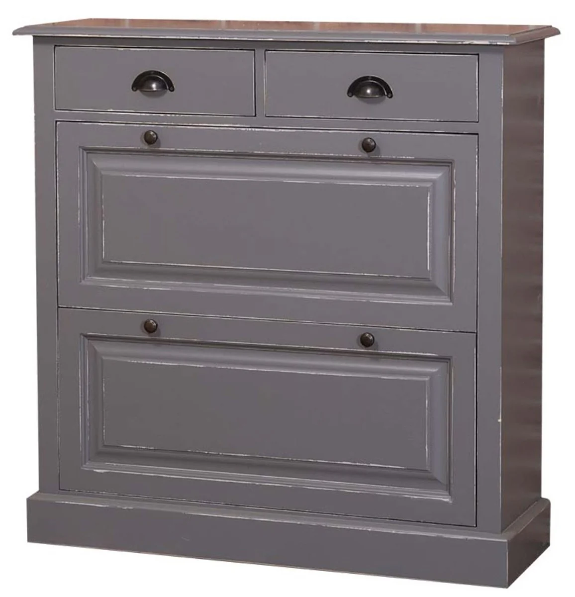 Casa Padrino country style shoe cabinet antique style gray 103 x 35 x H. 105 cm - Country Style Furniture