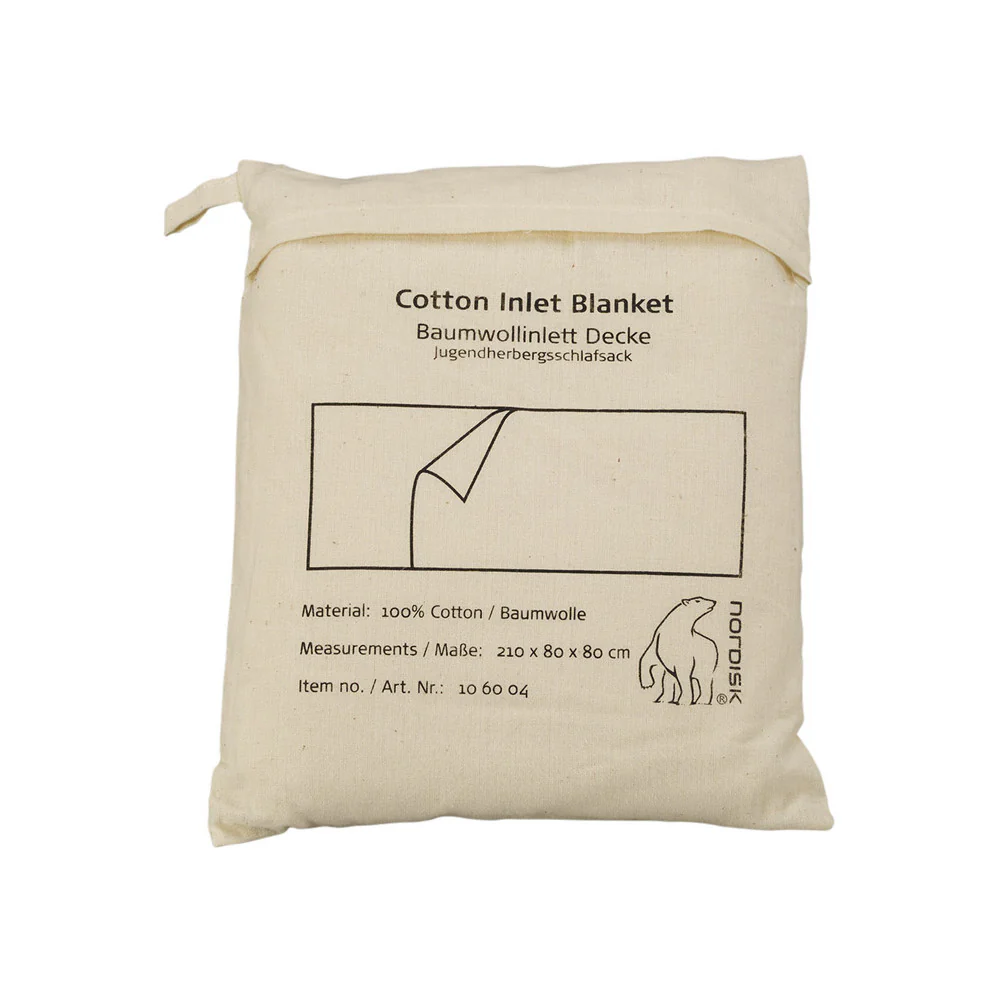 Sábana para saco de dormir con funda almohada Nordisk COTTON LINNER BLANKET
