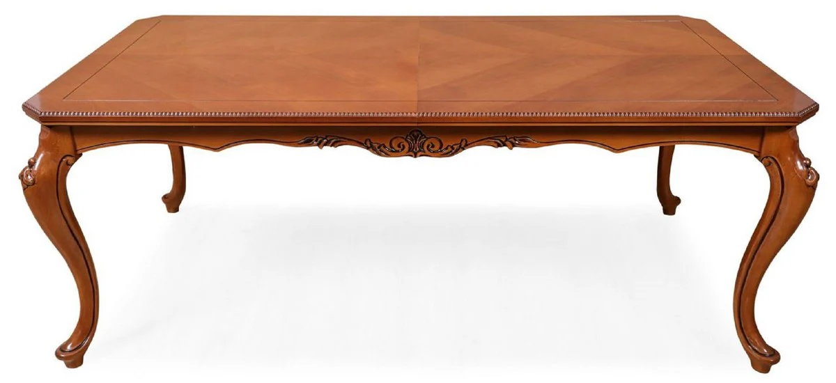 Casa Padrino mesa de comedor barroco de lujo marr¨®n - Mesa de cocina extensible de madera maciza de estilo barroco - Magn¨ªficos muebles de comedor de lujo en estilo barroco