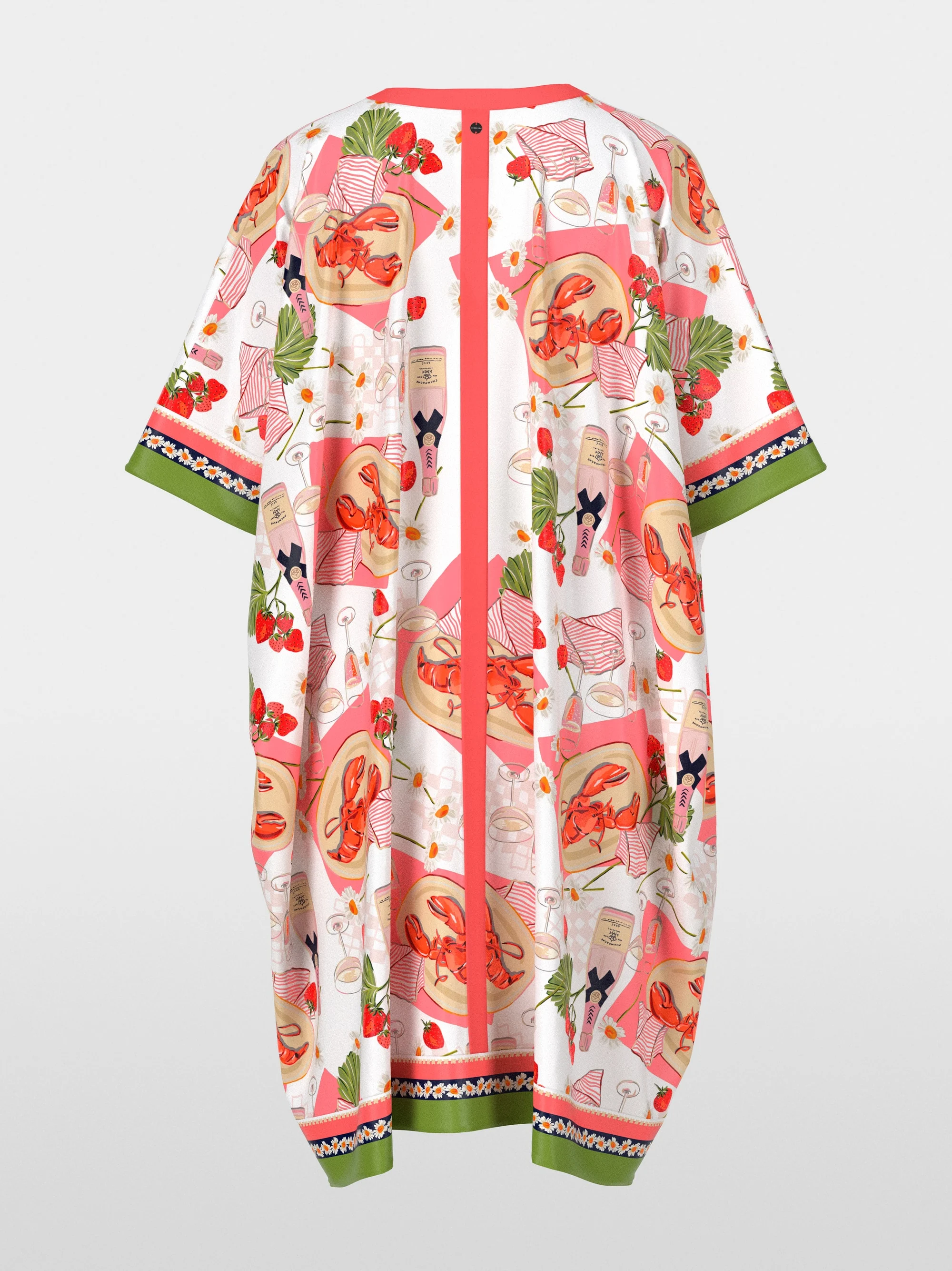 Marc-Cain Short caftan style viscose dress