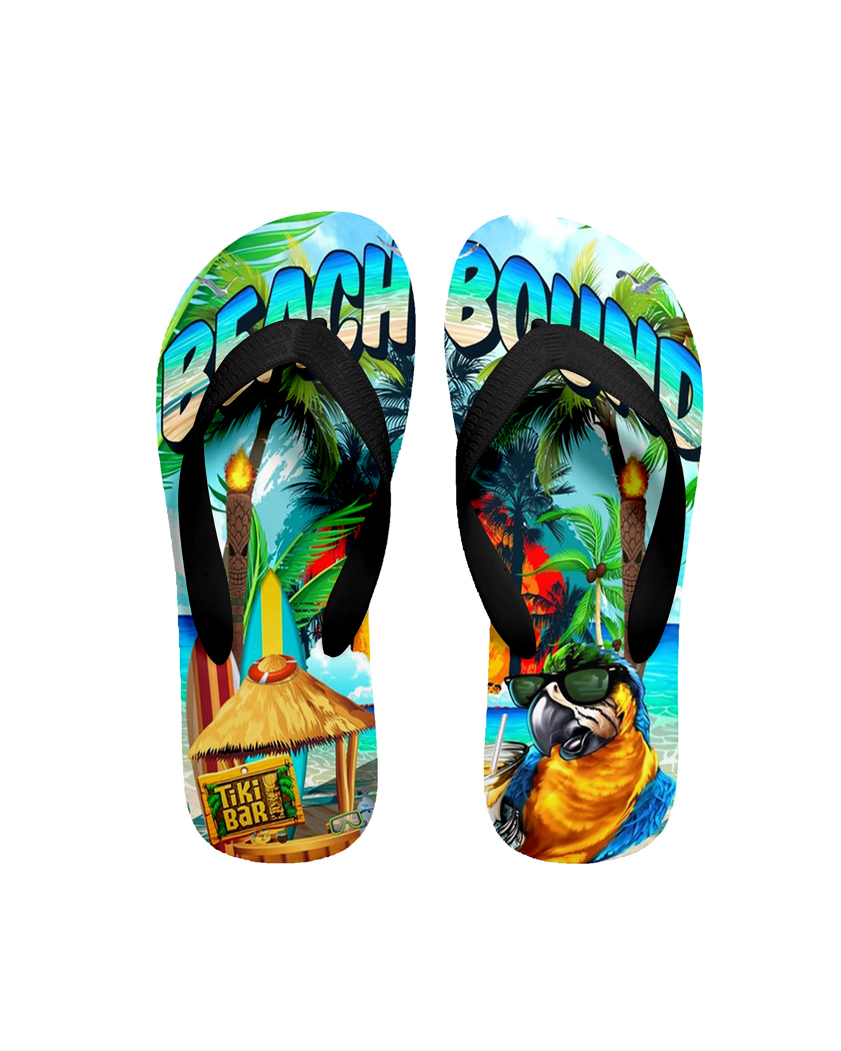 Suitmens Men's Tiki Party Hawaiian Vacation Print Three-Piece Set 027