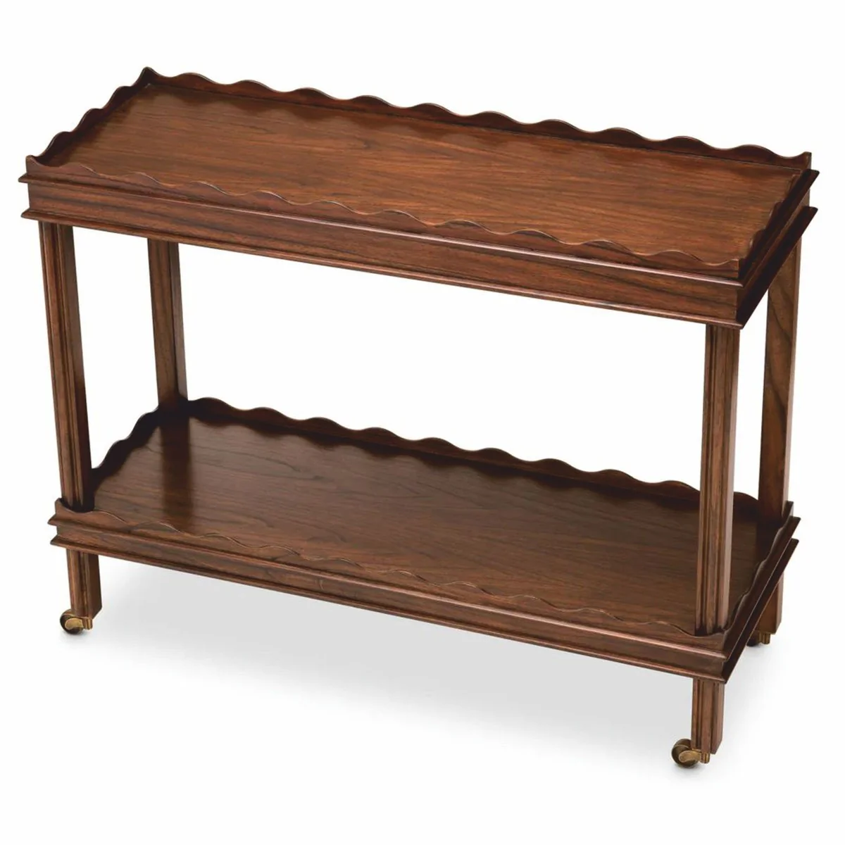 Casa Padrino Carrito de Servicio de Lujo Marr¨®n / Lat¨®n Vintage 116 cm - Carrito de Hotel