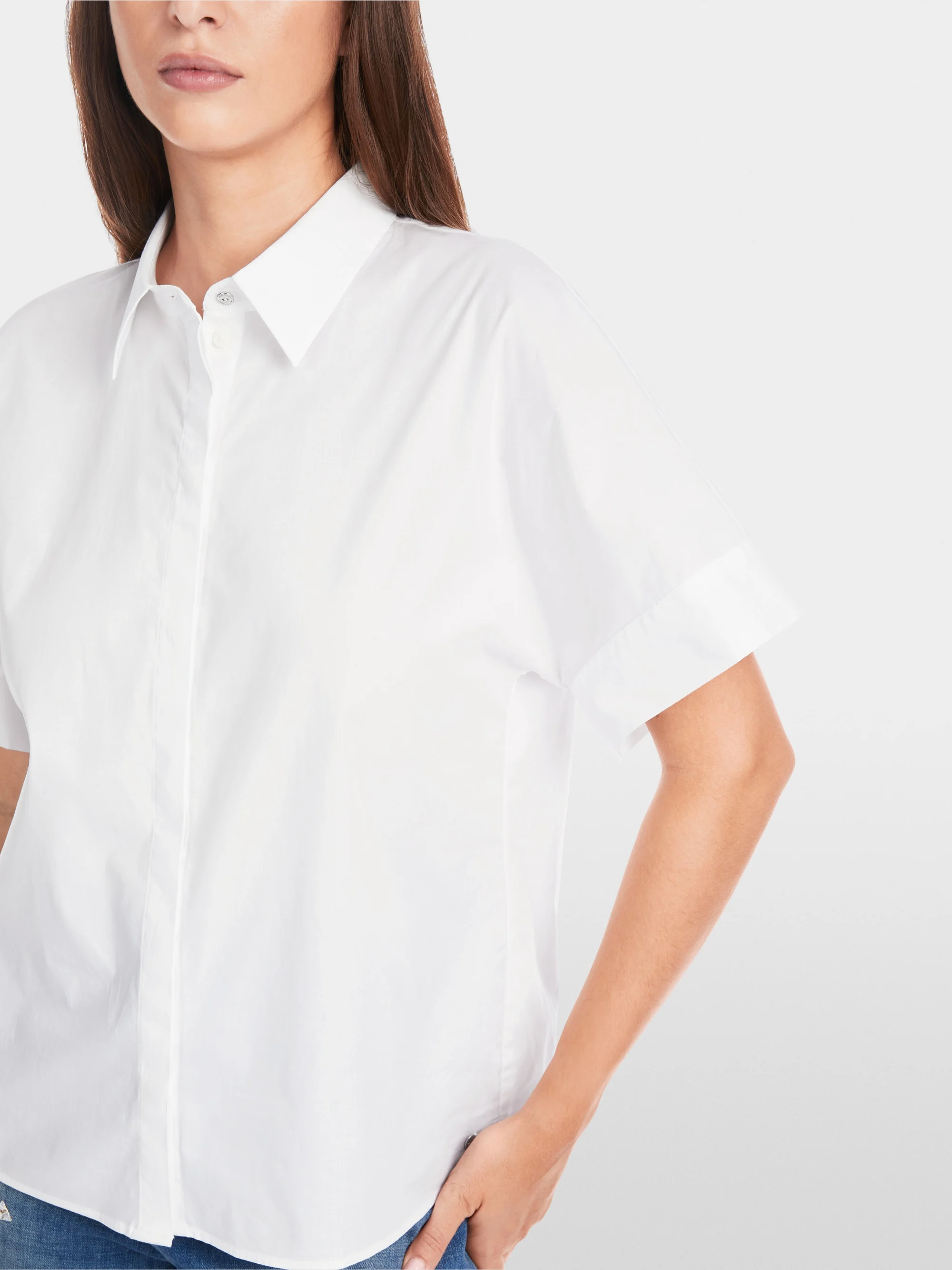 Marc-Cain Minimalist kimono-style shirt blouse