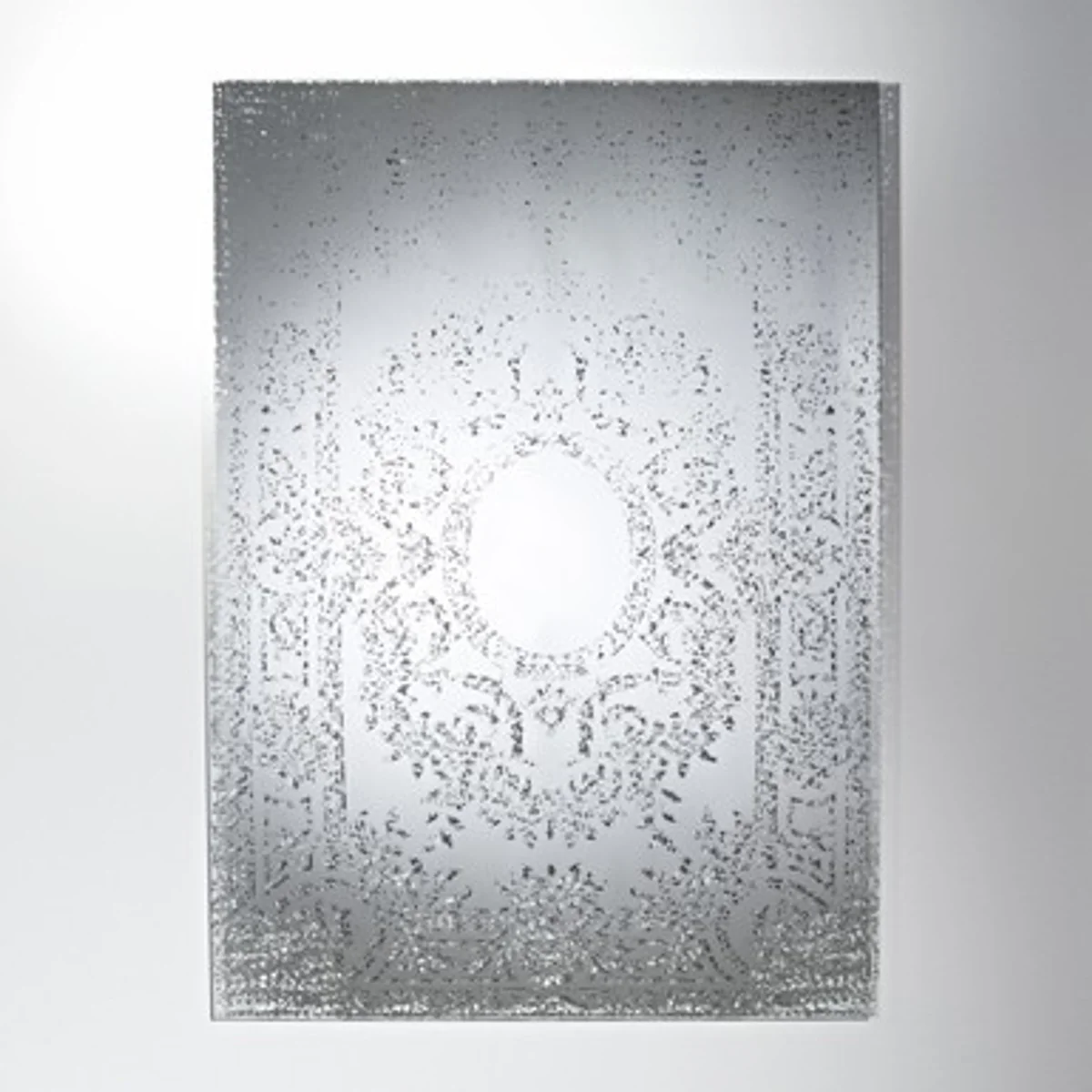 Casa Padrino Art Deco Vintage wall mirror antique style silver 101 x 142 cm - silvered glass - art mirror