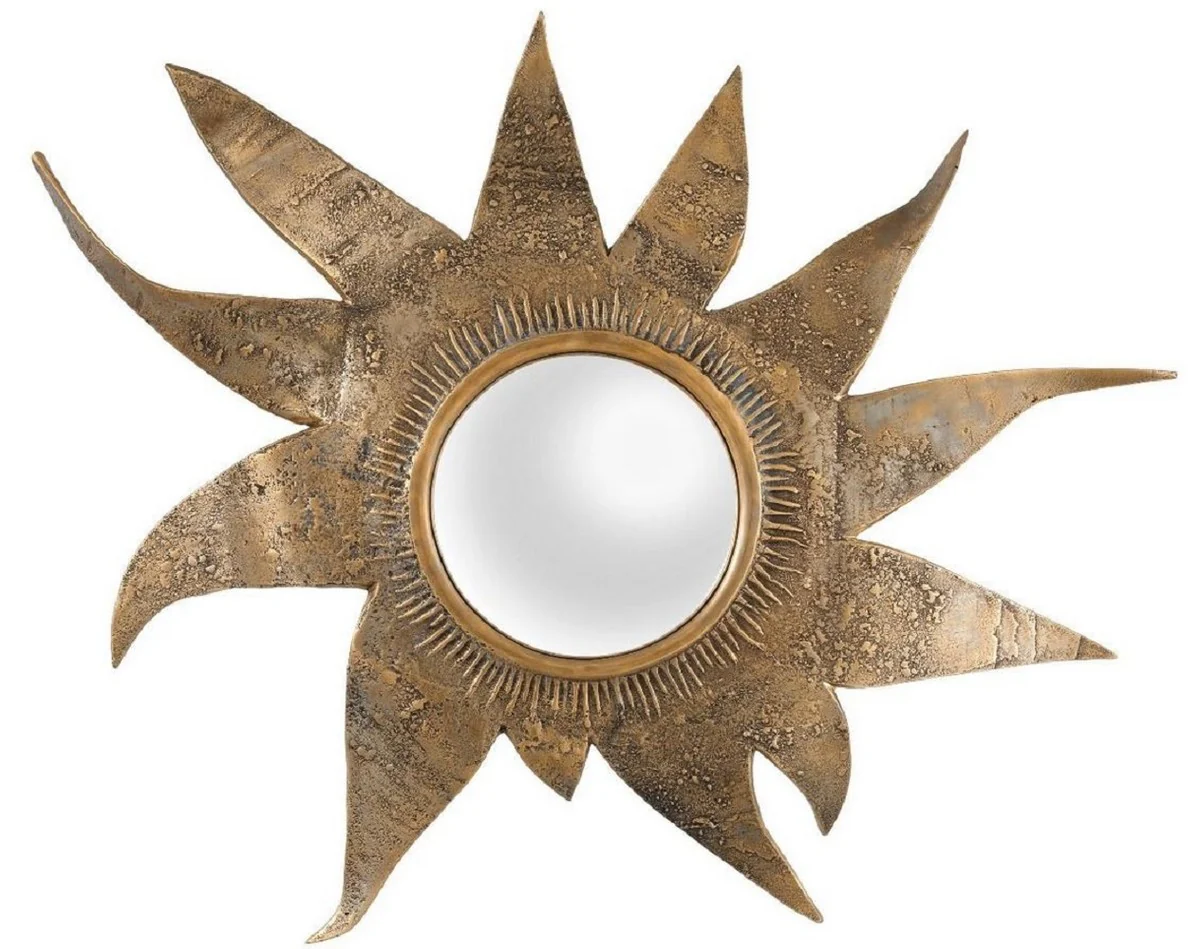 Casa Padrino espejo convexo de dise?o lat¨®n vintage 83 x 9 x A. 75 cm - Espejo de pared para sala de estar - Espejo de armario - Calidad de Lujo