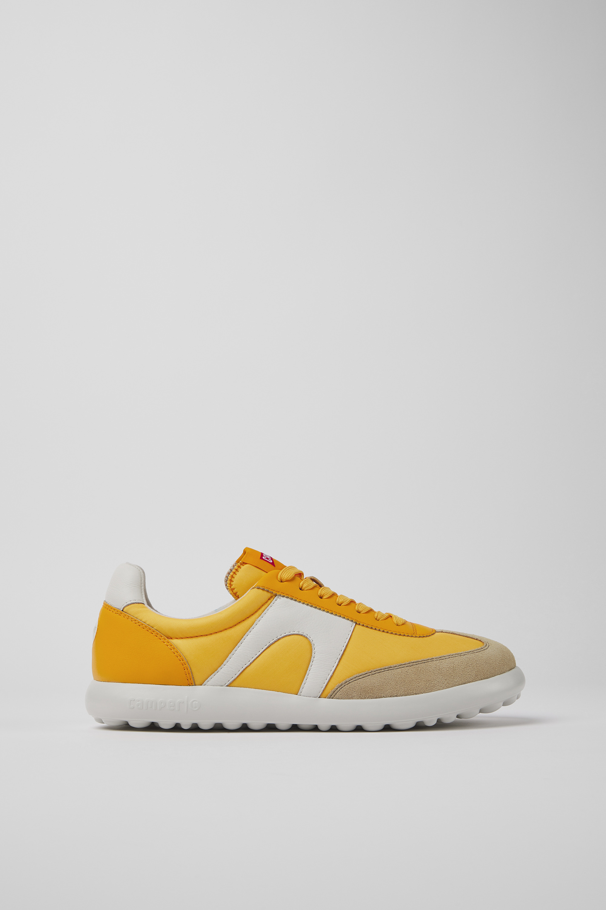 Pelotas XLite - Orange textile and leather sneakers for men