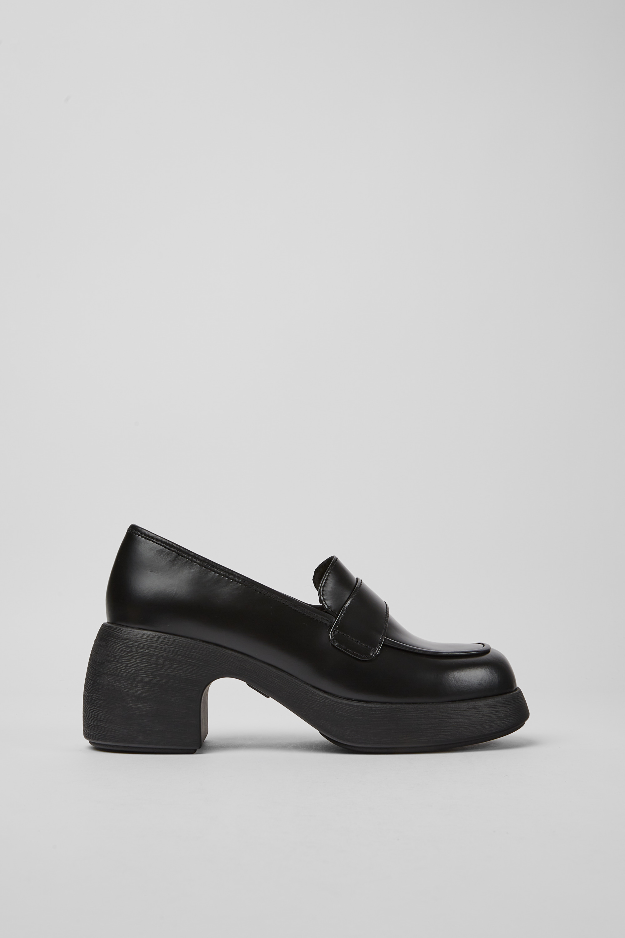 Thelma - Black leather shoes