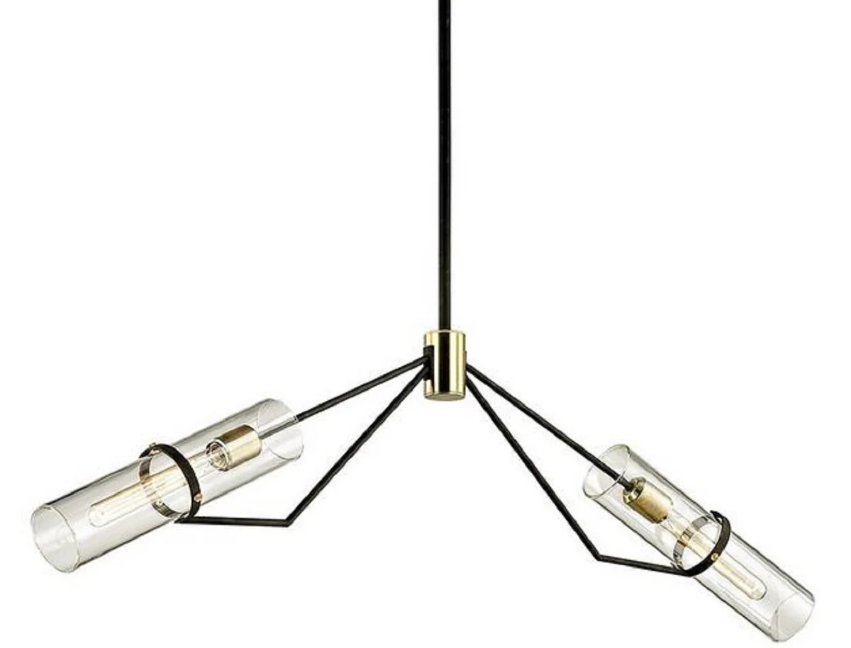 Casa Padrino araña de lujo bronce / latón 127 x 10,2 x H. 37,5 cm - Araña de Salón de Diseño