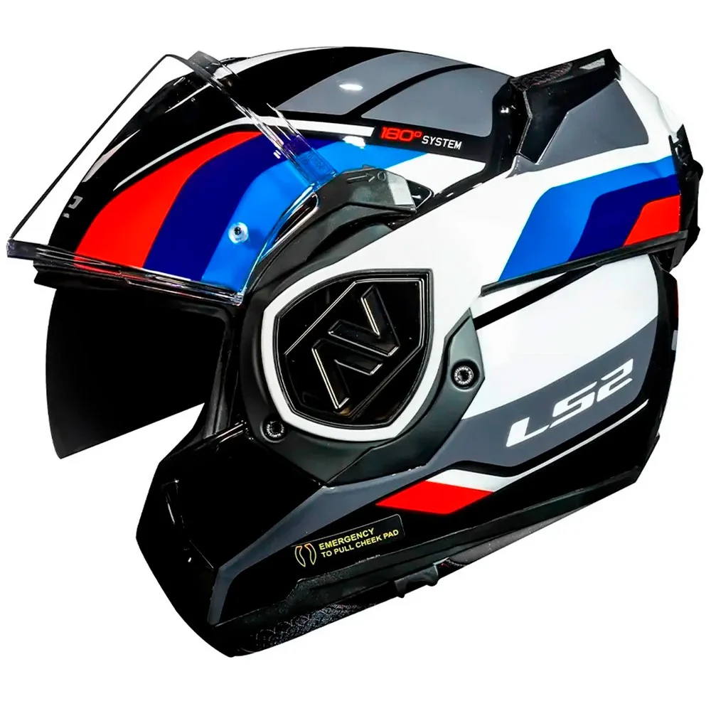 CASCO MODULAR LS2 FF906 ADVANT SPORT NEGRO / AZUL / ROJO