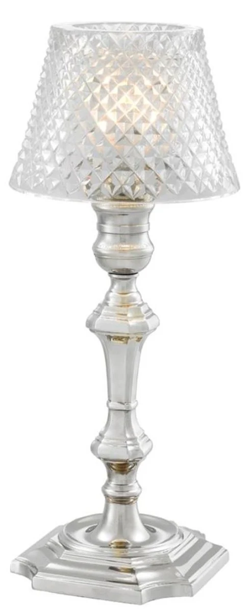 Casa Padrino pantalla de tealight de cristal claro ? 15 x H. 12,5 cm - Accesorios de Lujo