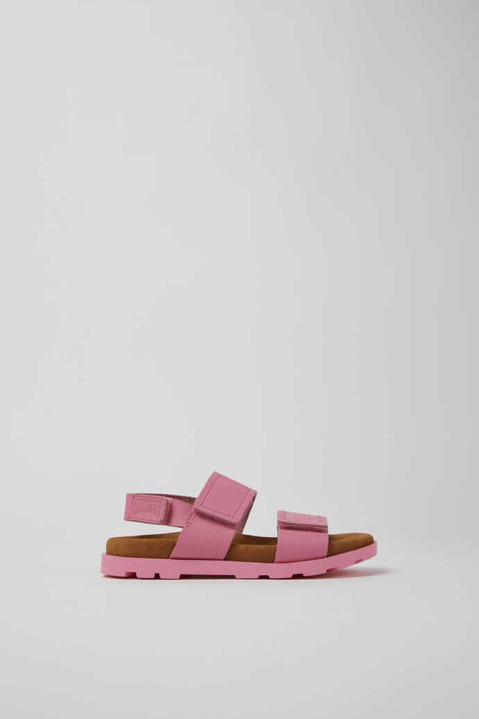 Brutus Sandal Pink leather sandals for boys