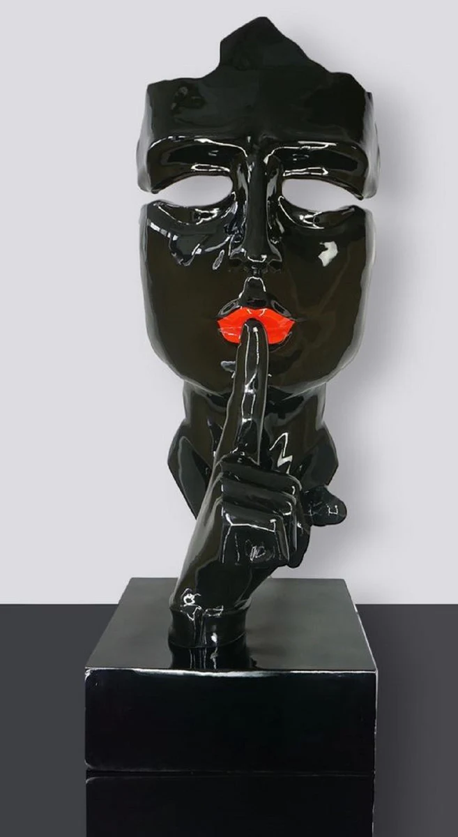 Casa Padrino escultura decorativa XXL negro / rojo A. 190 cm
