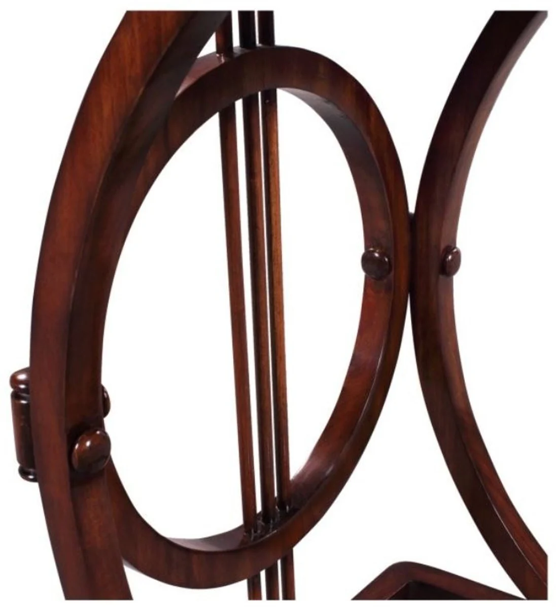 Casa Padrino Art Deco Madera de Caoba Snack Mesa / Mesa Auxiliar Marr¨®n 40 x 40 x H. 62 cm - Muebles de Lujo