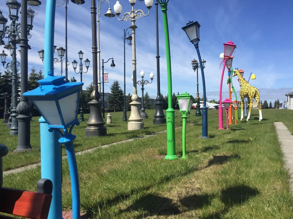 Casa Padrino linterna de jard¨ªn Art Nouveau azul A. 130 cm - Iluminaci¨®n exterior nost¨¢lgica