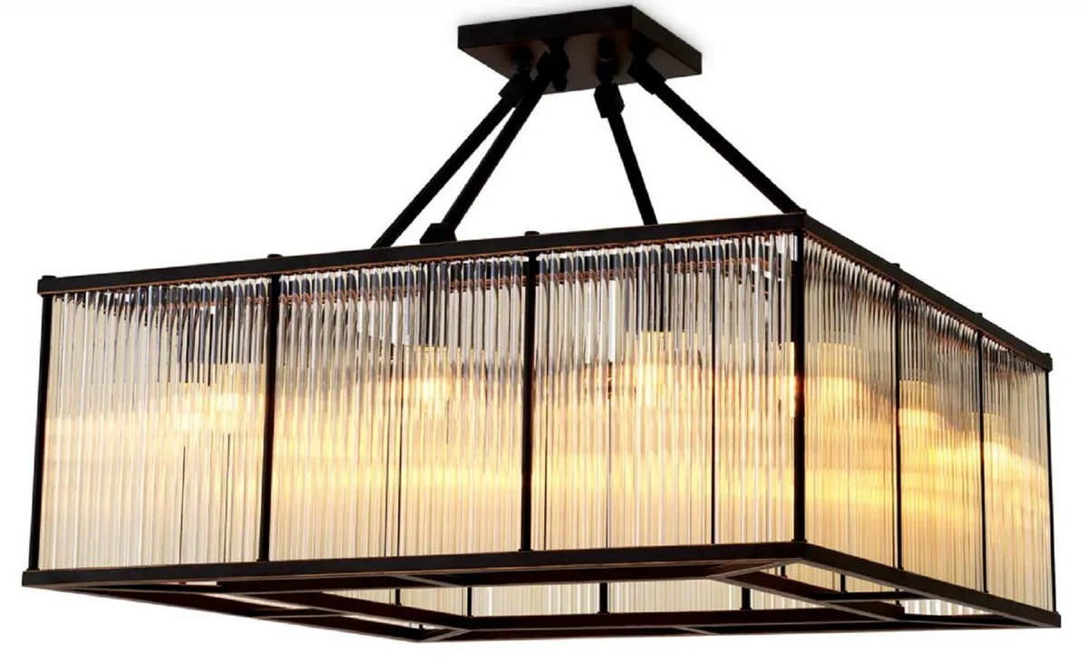Casa Padrino l¨¢mpara de techo de sal¨®n de lujo bronce 80 cm