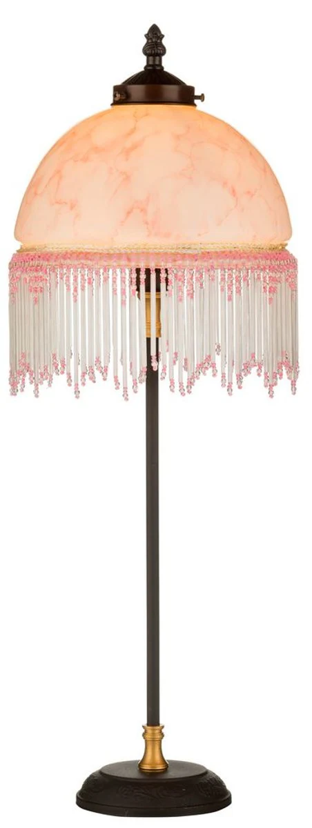 Casa Padrino lámpara de mesa barroca multicolor Ø 20 x H. 54 cm - Muebles de Estilo Barroco