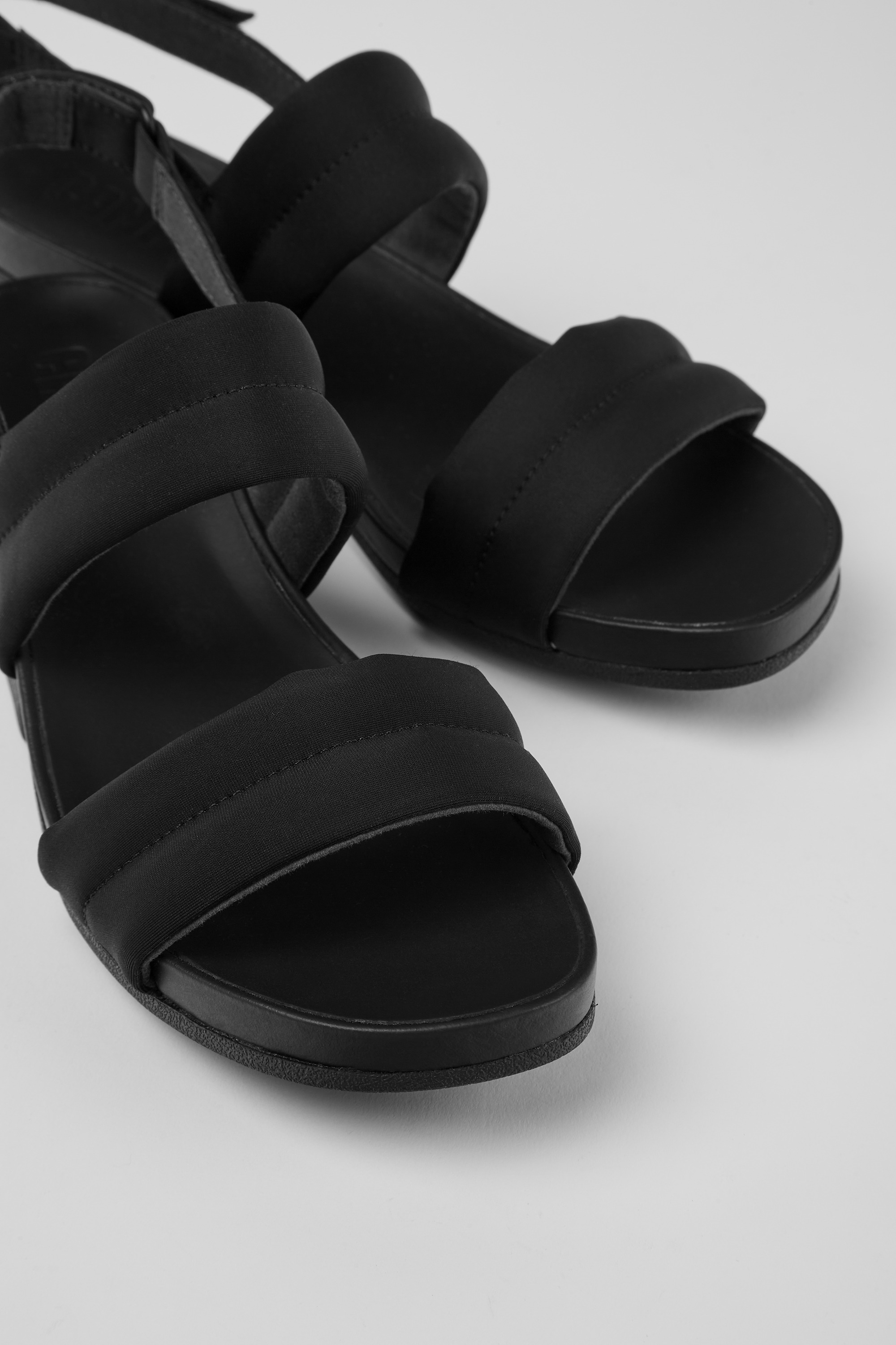 Minikaah - Black recycled PET and nylon sandals for women