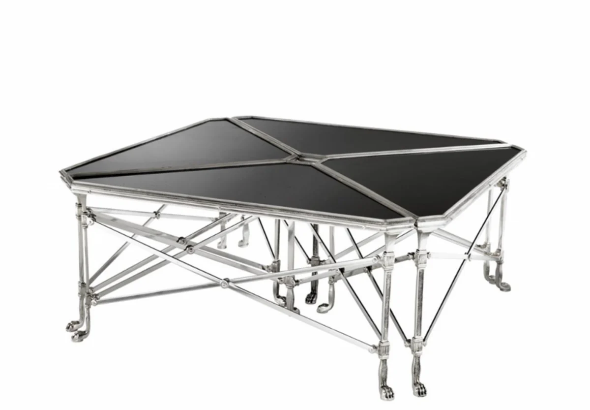 Casa Padrino Art Deco luxury coffee table antique silver - living room coffee table - Luxury Collection