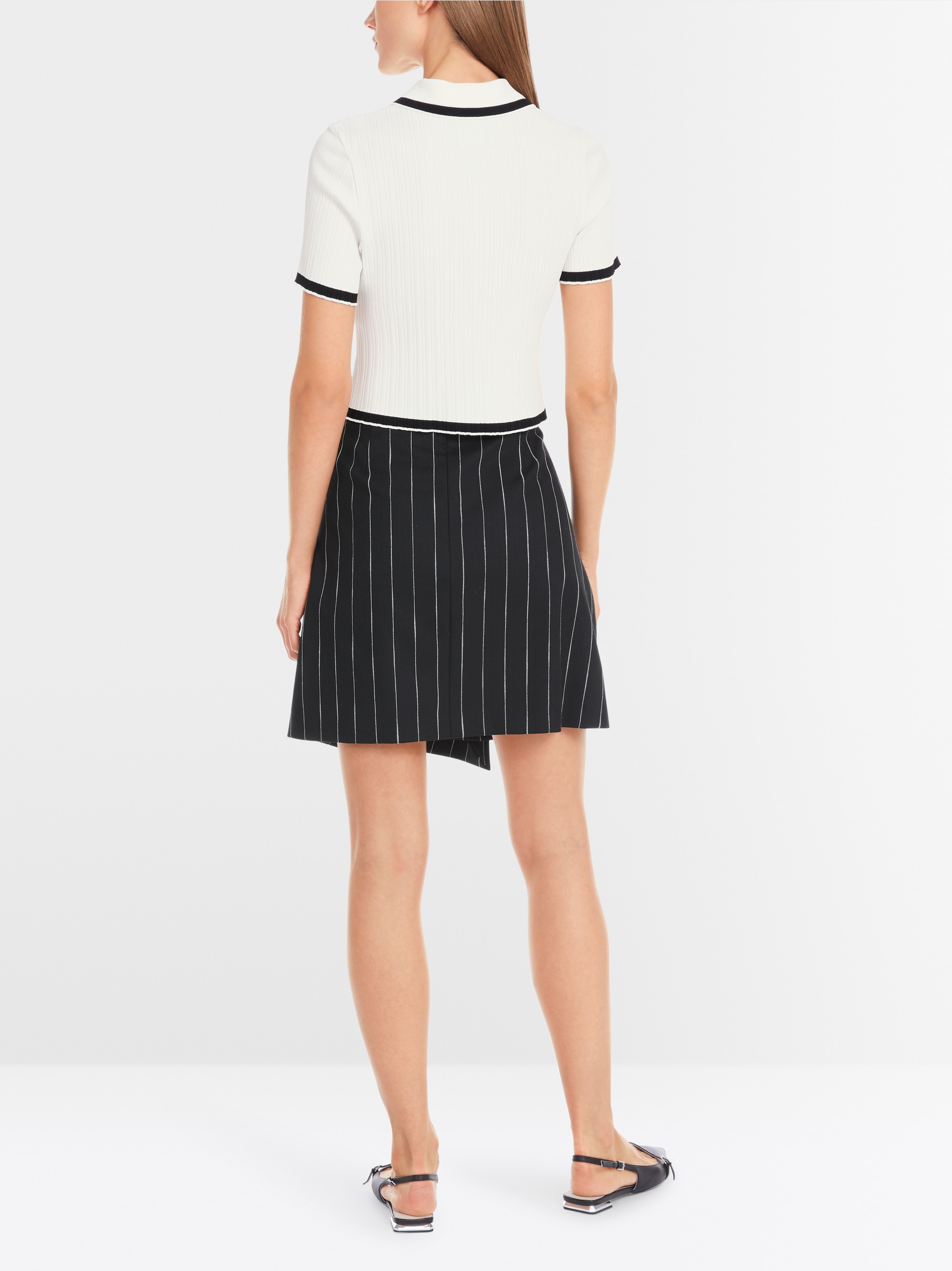 Marc-Cain Rethink Together Cropped Polo Shirt