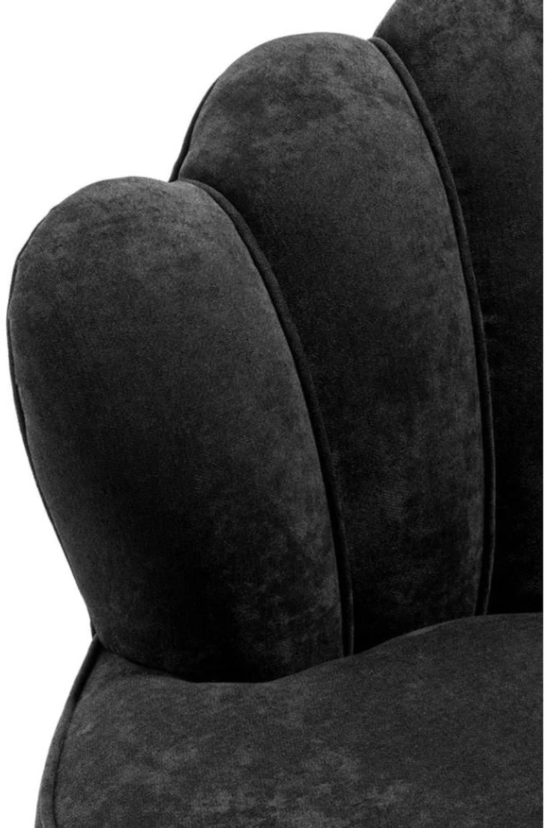 Casa Padrino sof¨¢ de dise?o de lujo negro - edici¨®n limitada