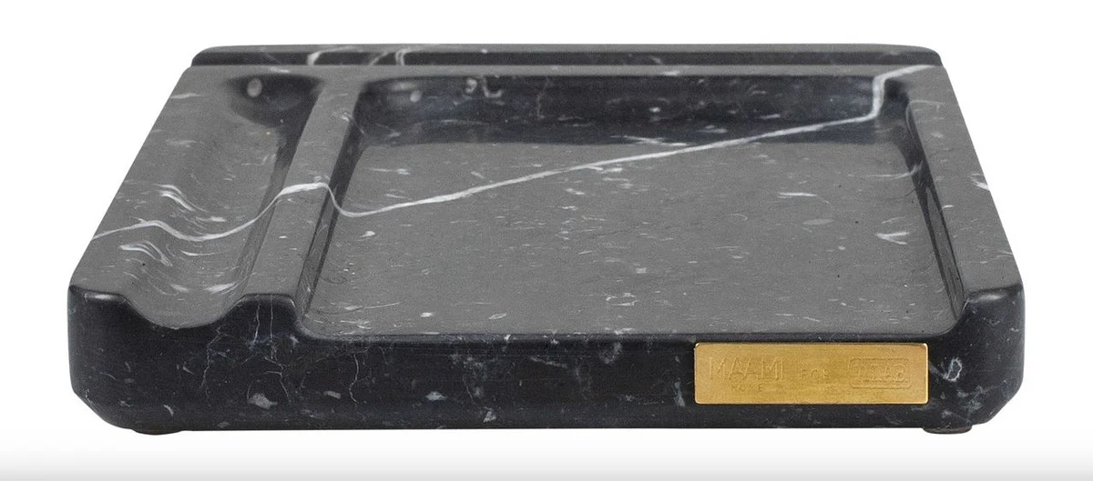 Tel¨¦fono de m¨¢rmol, bol¨ªgrafo y bloc de notas de lujo Casa Padrino, negro - Colecci¨®n Luxury