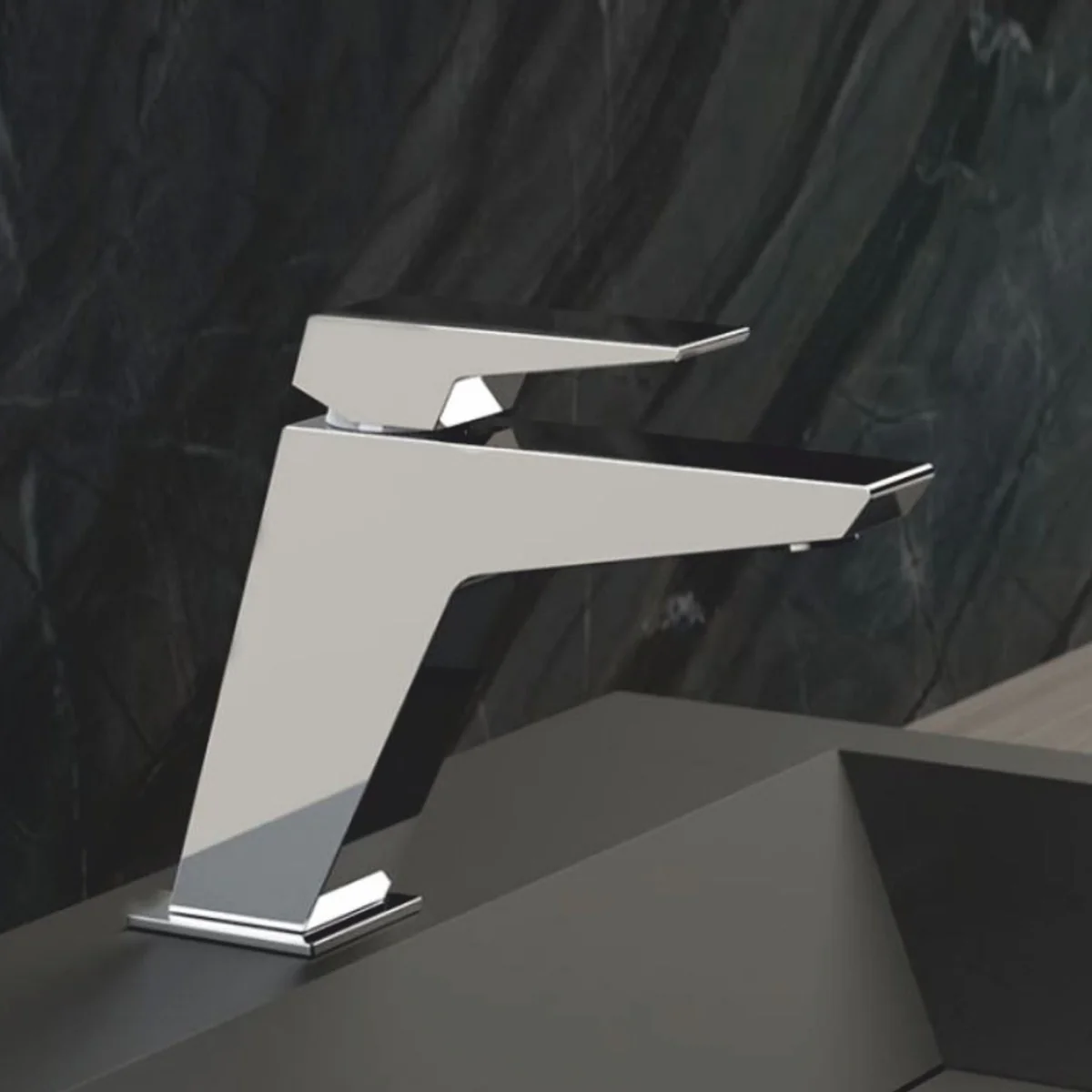 Casa Padrino grifo de lavabo de lujo cromo A. 14,3 cm - Accesorios de baño - Hecho en Italia