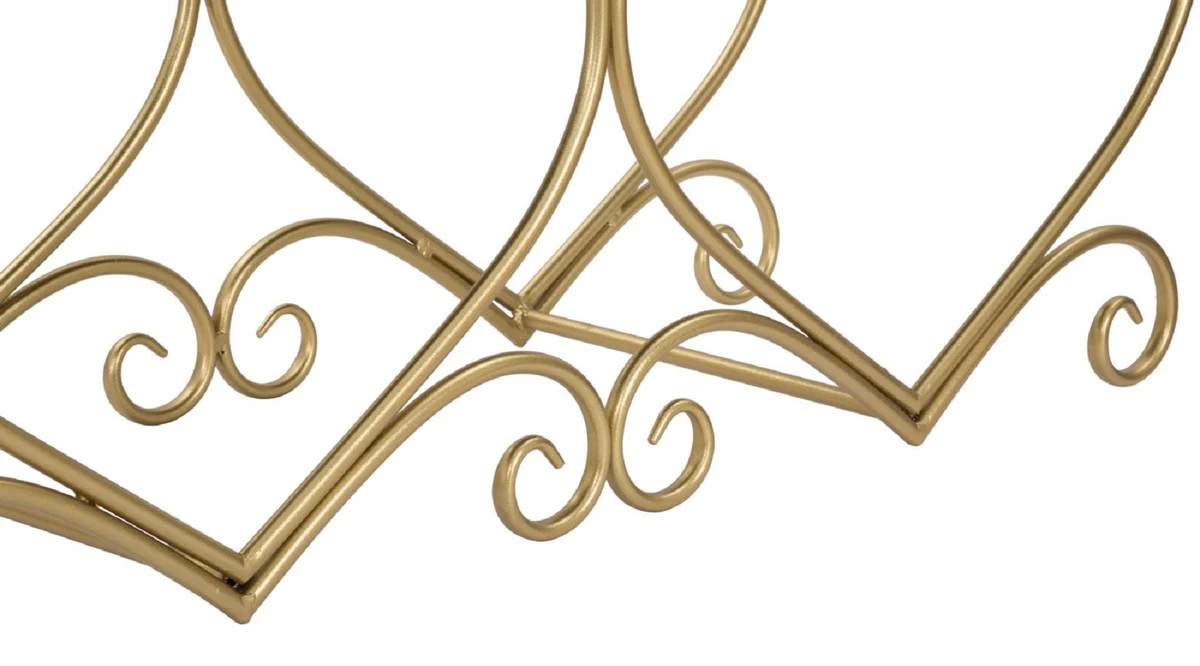 Casa Padrino banco de lujo rosa / oro 105 cm - Muebles de salón y dormitorio