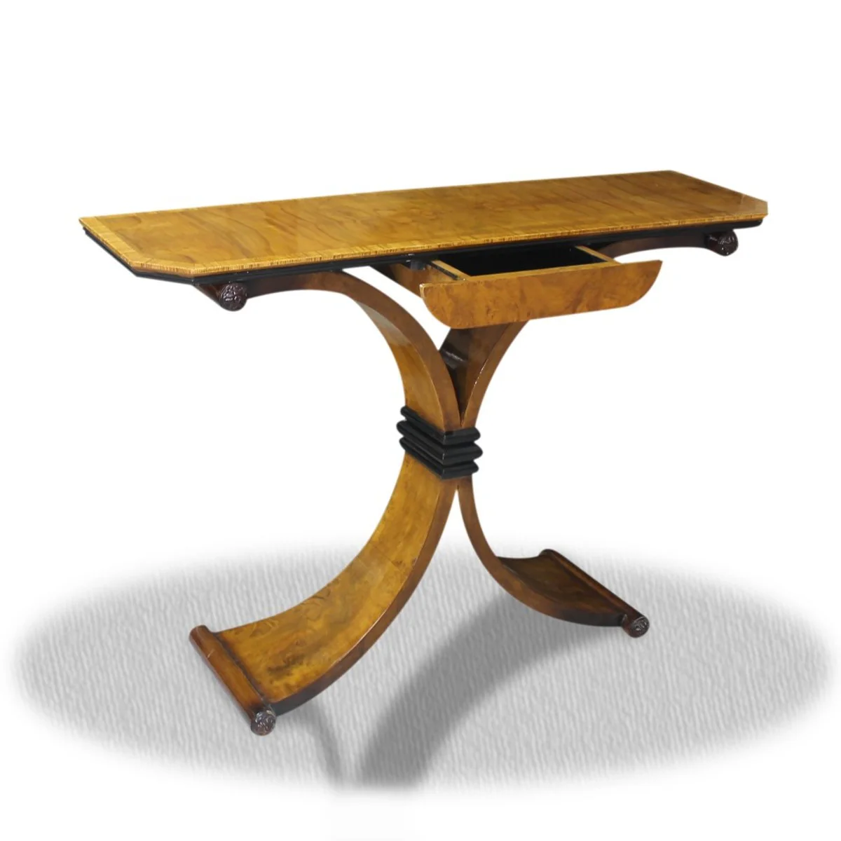 Casa Padrino side table with drawer brown 100 x 35 x H. 85 cm - Luxury Side Table