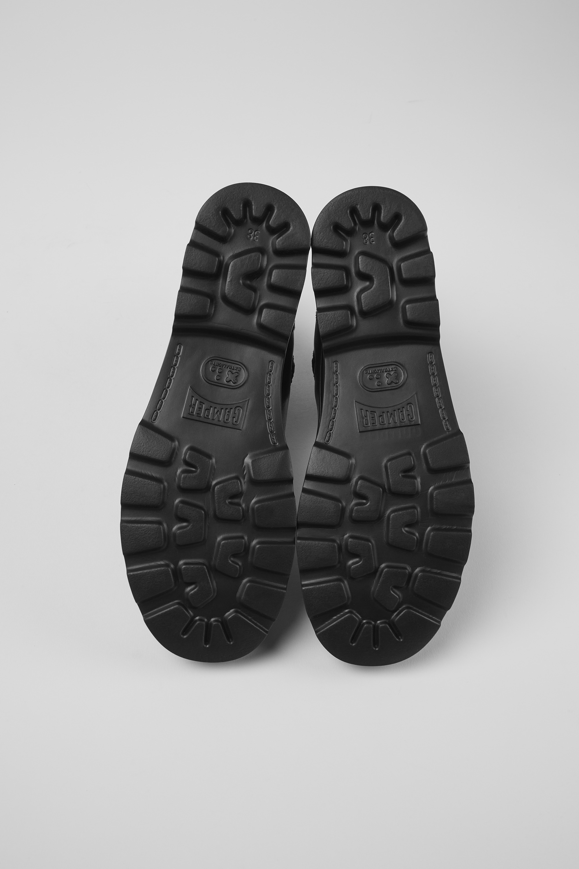 Brutus HYDROSHIELD - Black leather lace-up boots for women