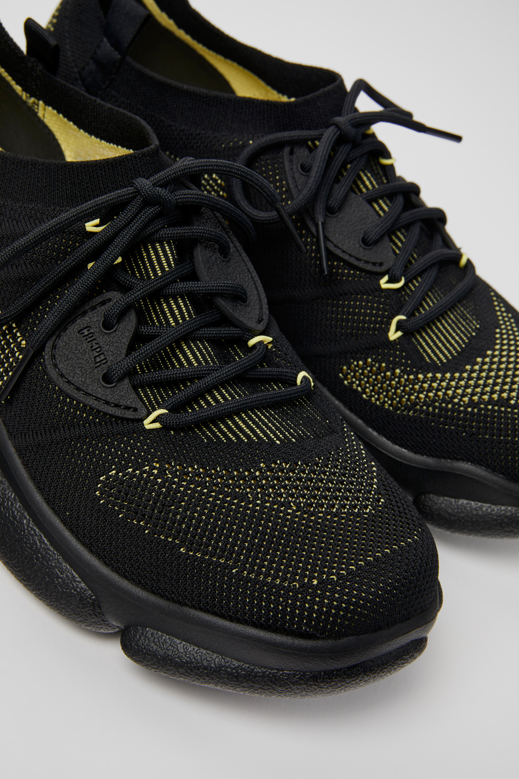 Karst - Black textile sneakers for men