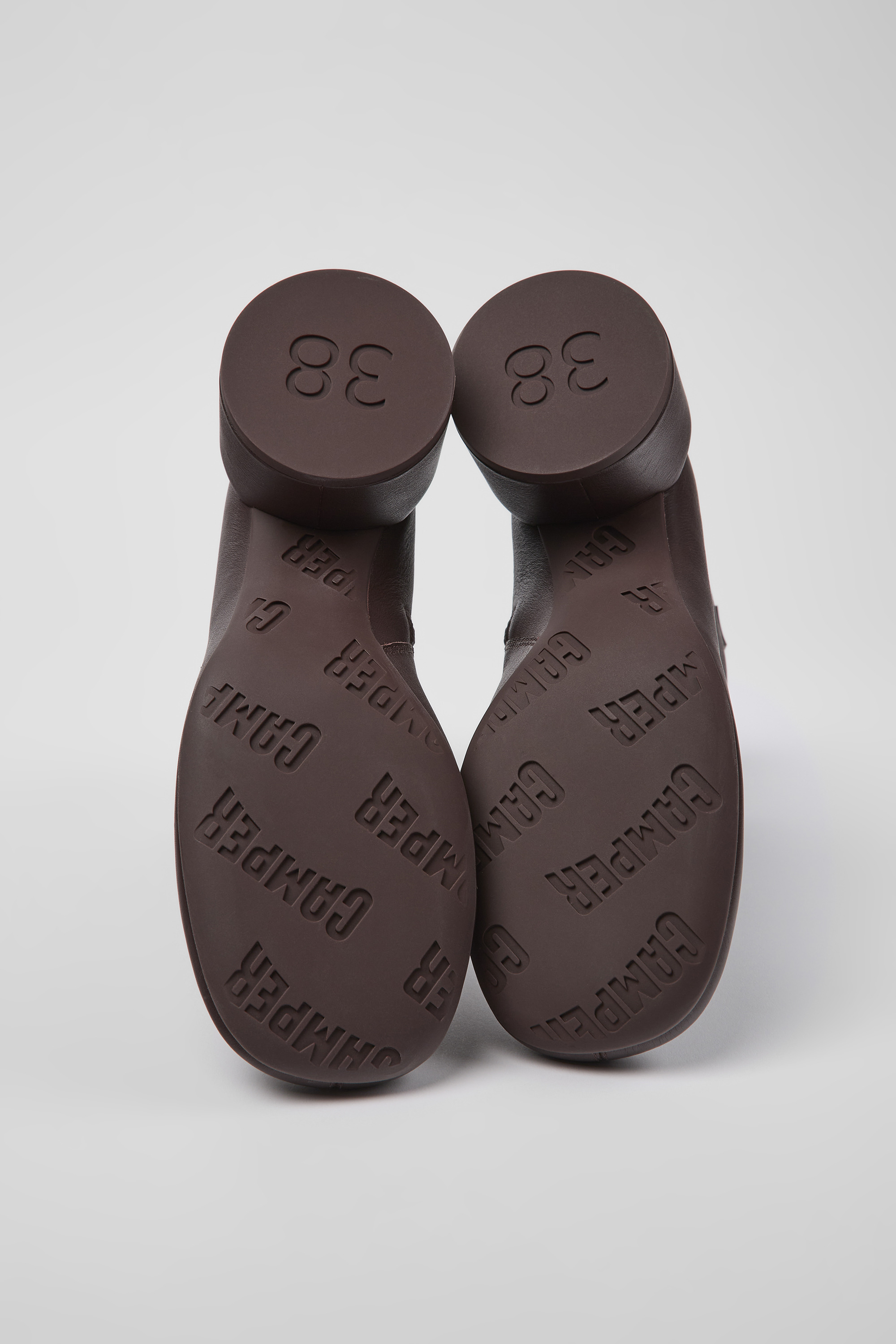 Niki - Burgundy leather boots for women