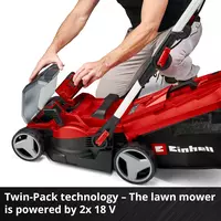 Cordless Lawn Mower RASARRO 36/34 (2x3,0Ah)