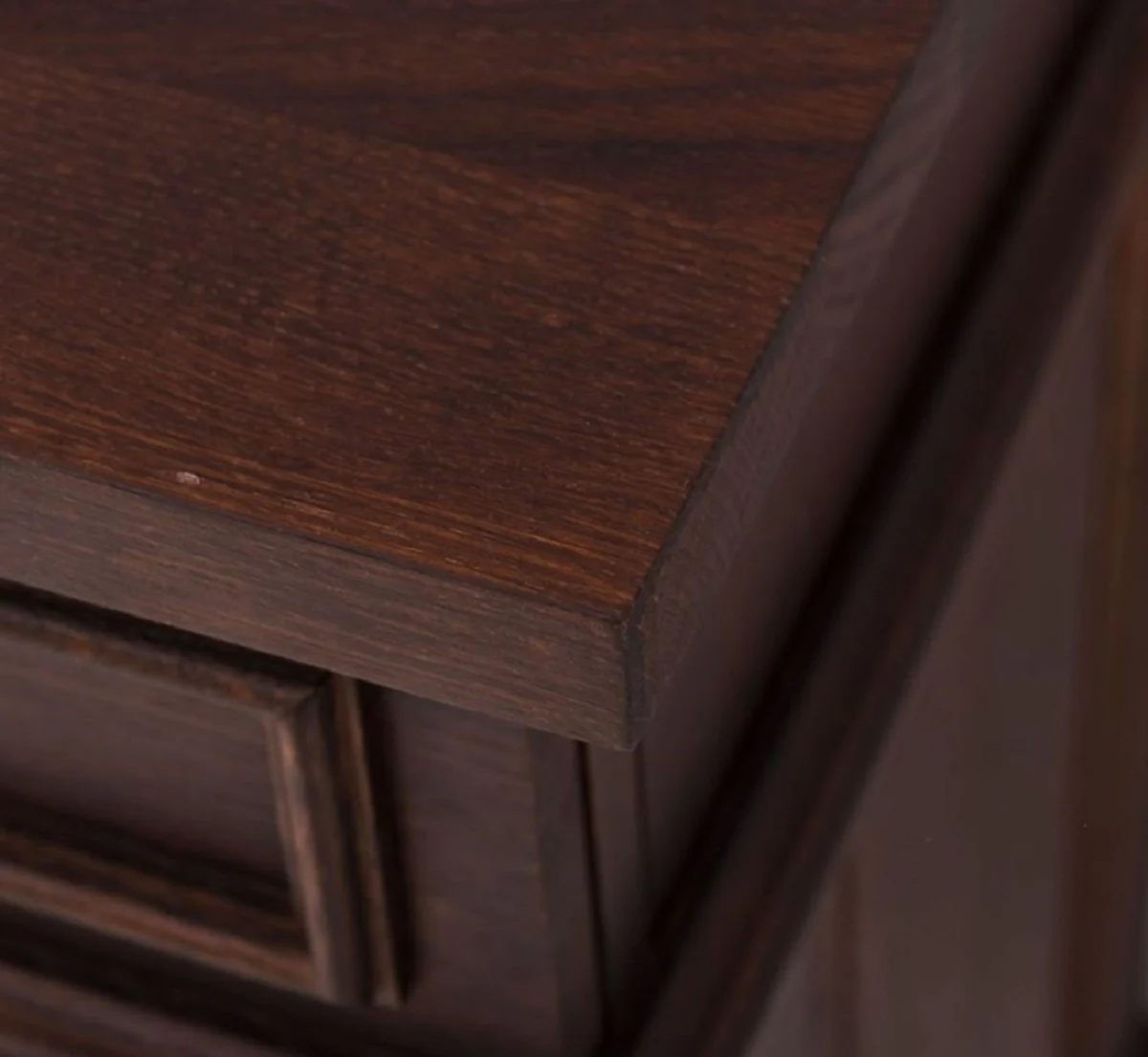 Casa Padrino mesa de lavabo doble estilo campestre con 2 lavabos de cerámica marrón oscuro / blanco 150 x 51 x A. 91 cm - Muebles de baño de madera maciza en estilo campestre