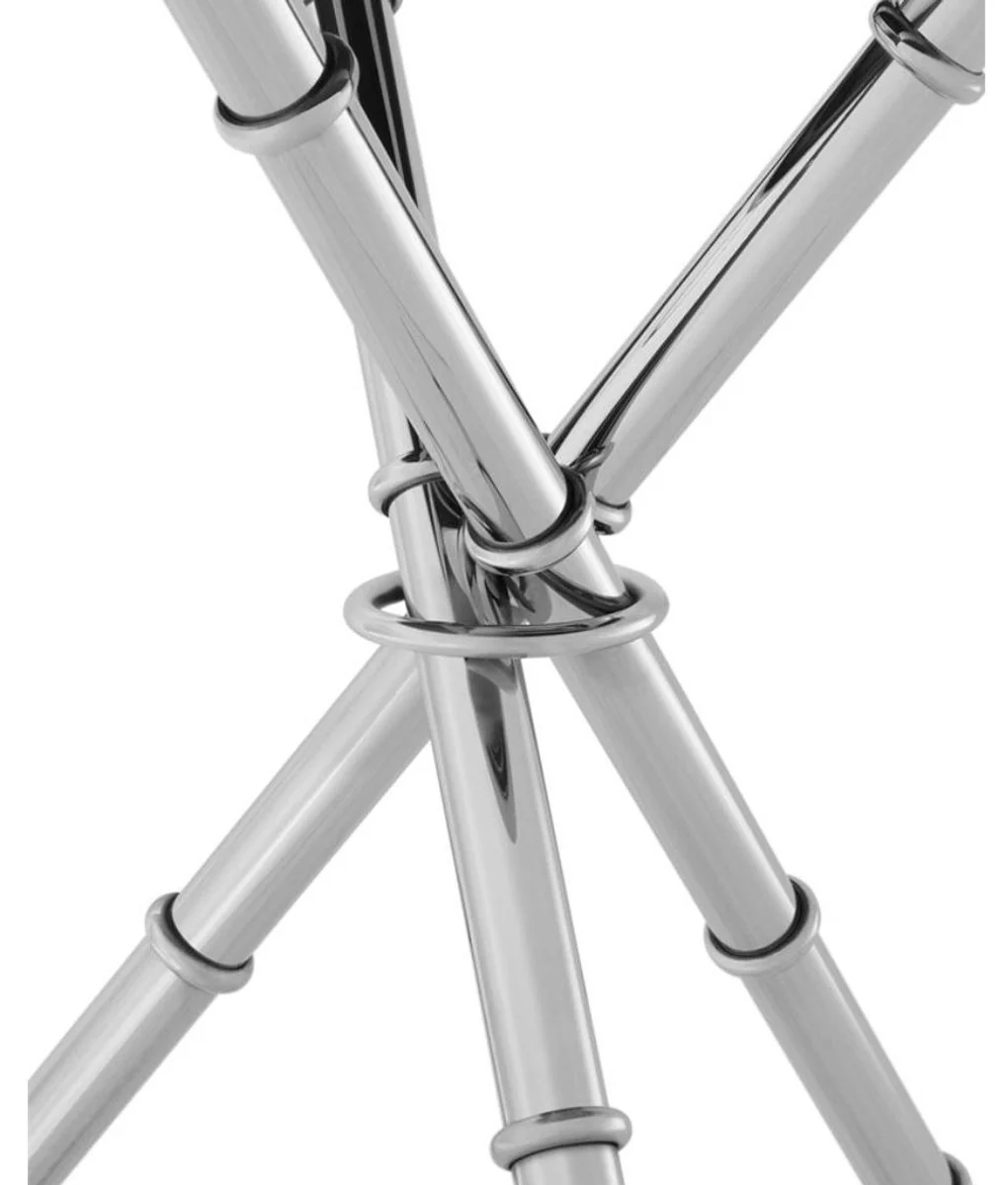 Casa Padrino mesa de diseño de lujo plata 52 x H. 60 cm - muebles de sala