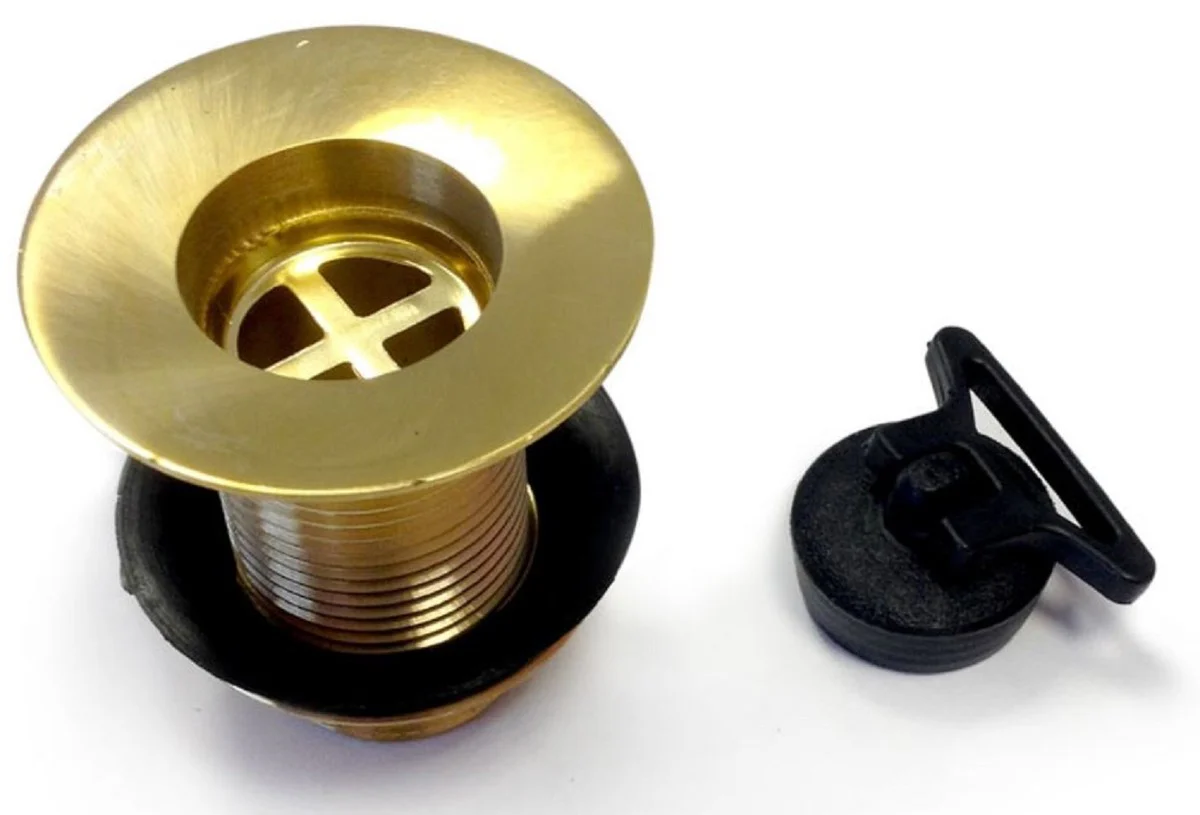 Casa Padrino fuente de pared Art Nouveau gris / lat¨®n antiguo A. 122 cm