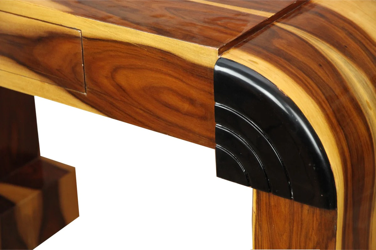 Secretaria de Art Dec¨® de Casa Padrino marr¨®n claro / marr¨®n 120 x 61 x H82.5 cm con caj¨®n - escritorio de dise?o