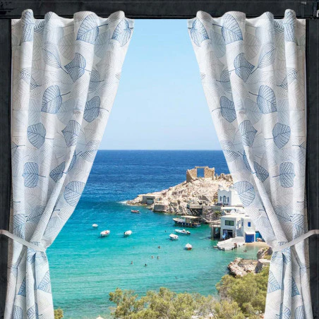 Cortina Intexca Triangulos para tienda cocina o avancé de caravana