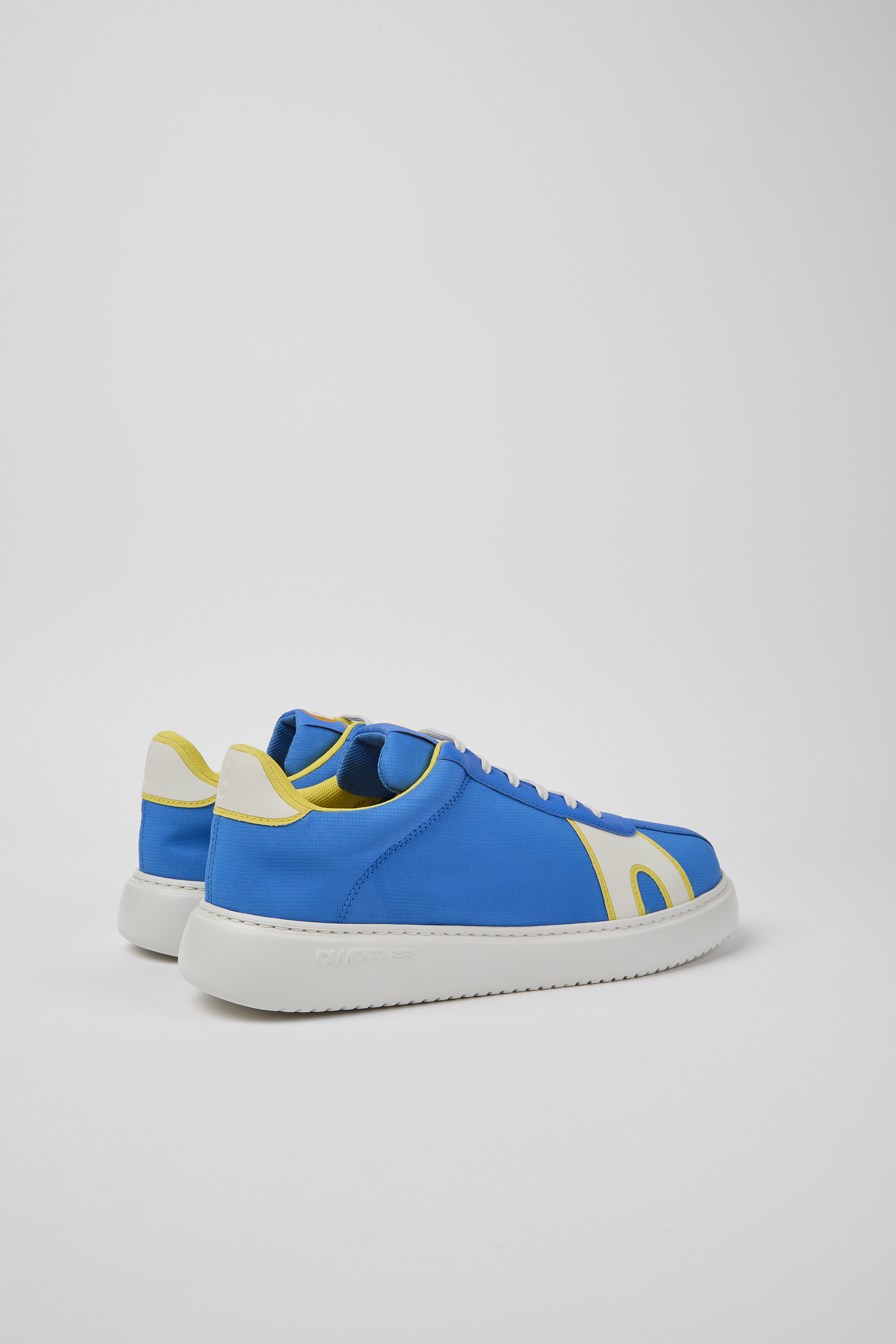 Runner K21 - Blue and white recycled polyester sneakers for men