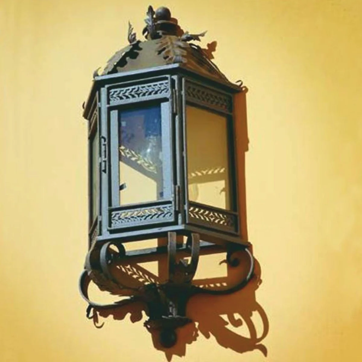 Casa Padrino l¨¢mpara de pared de exterior barroco de lujo marr¨®n antiguo A. 74 cm - Iluminaci¨®n exterior barroco